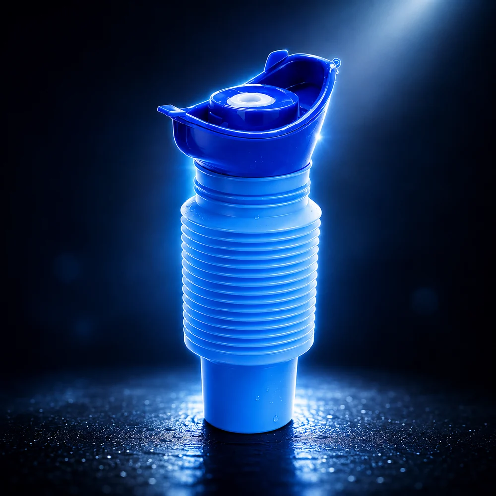 EmergencyGo™ Orinal Portátil Plegable — Urinario de Emergencia Antifugas